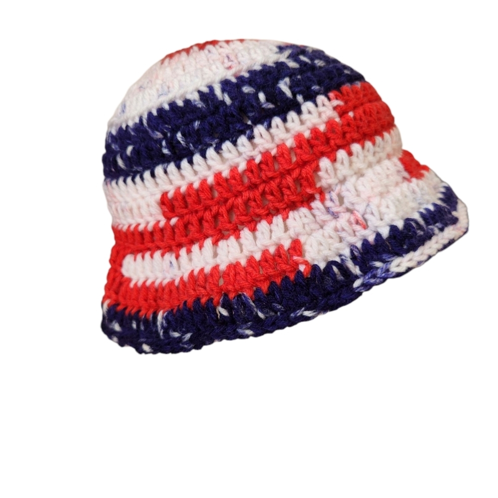 Red-White-Blue Bucket Hat - Picture 2 of 2